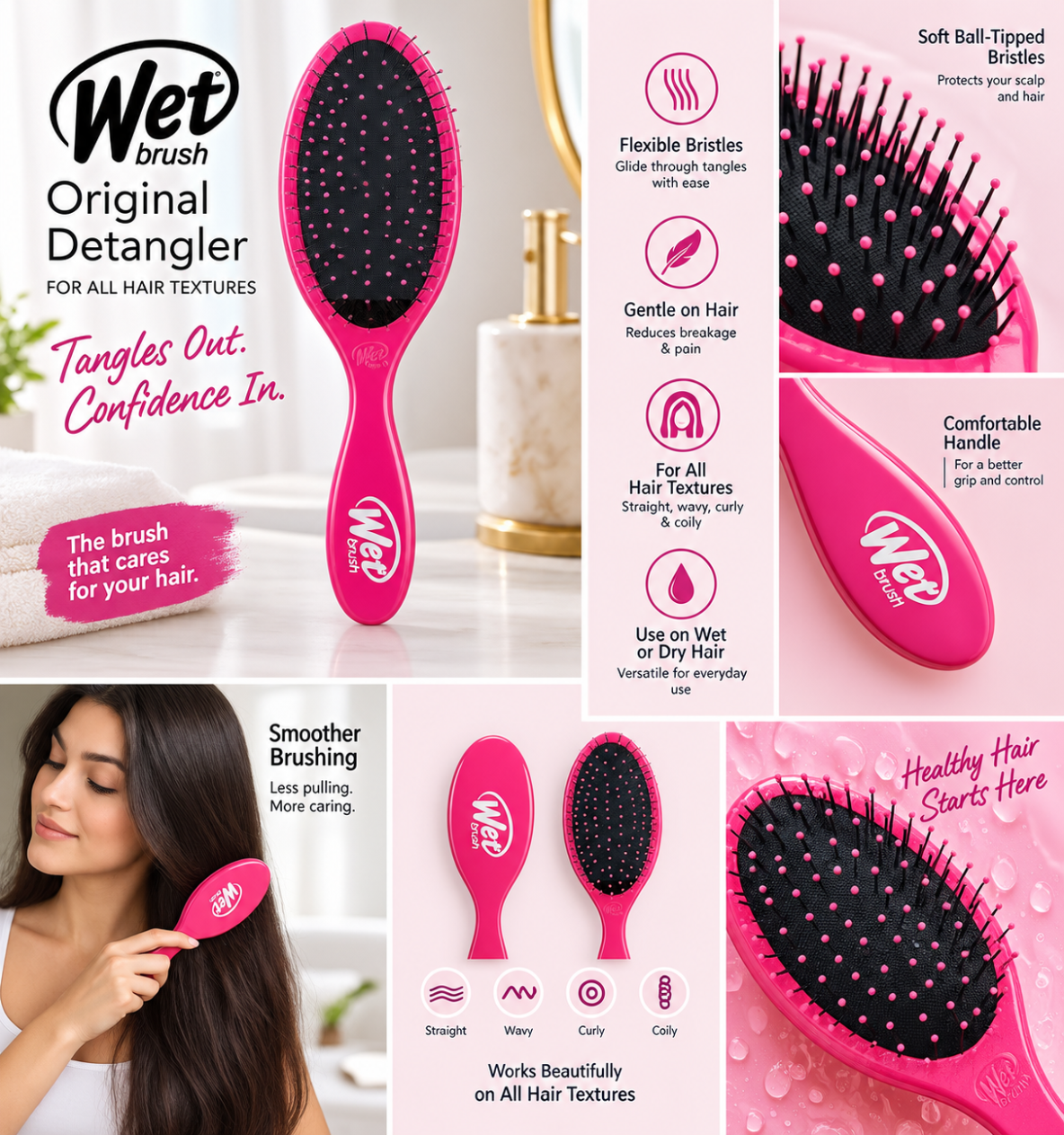 Wet Brush Original Detangler Hair Brush, Sky - Complete Guide for Your Hair Care